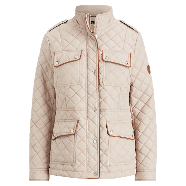 セール！ RALPH LAUREN Faux Leather Trim Quilted Coat Lauren Ralph Lauren | Jackets & Coats | Lauren Ralph Lauren