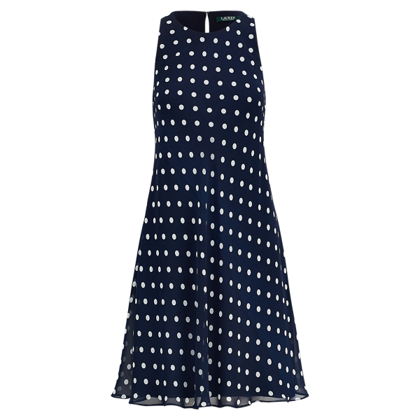 Ralph lauren navy blue and white dress on sale