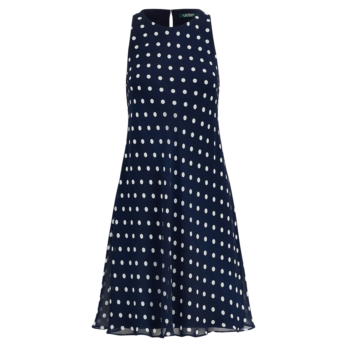 Ralph lauren blue polka dot dress on sale