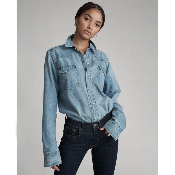 Ralph lauren denim western shirt hotsell