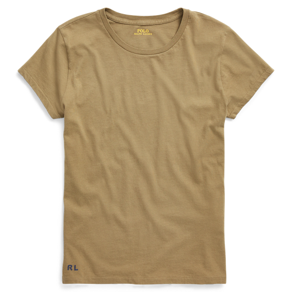 Cotton Crewneck T-Shirt Polo Ralph Lauren em 1