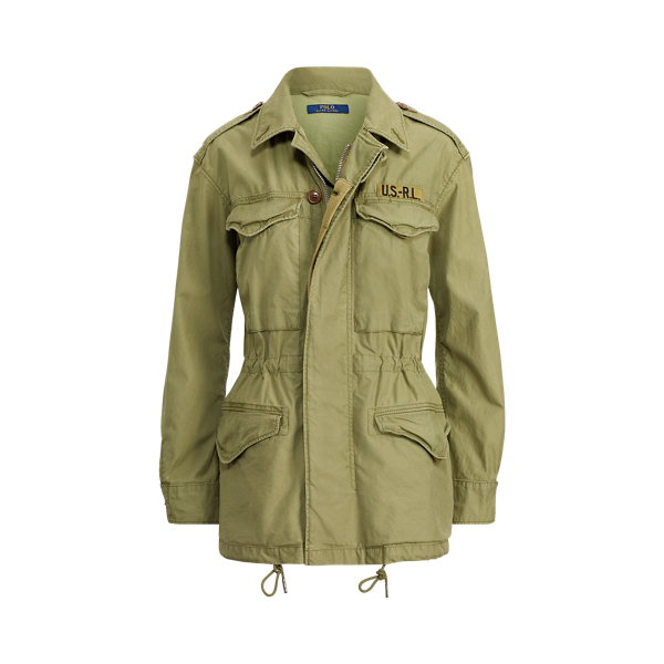 Ralph lauren twill military jacket on sale