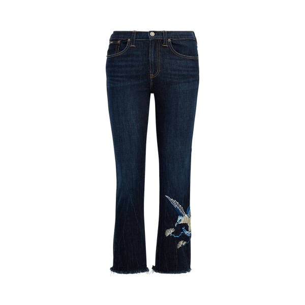 Jean pantacourt Chrystie &eacute;vas&eacute; Polo Ralph Lauren en Indigo fonc&eacute; 2