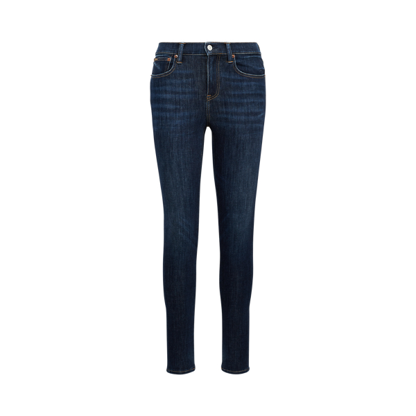 Tompkins Skinny High-Rise Jean Polo Ralph Lauren in Dark Indigo 2