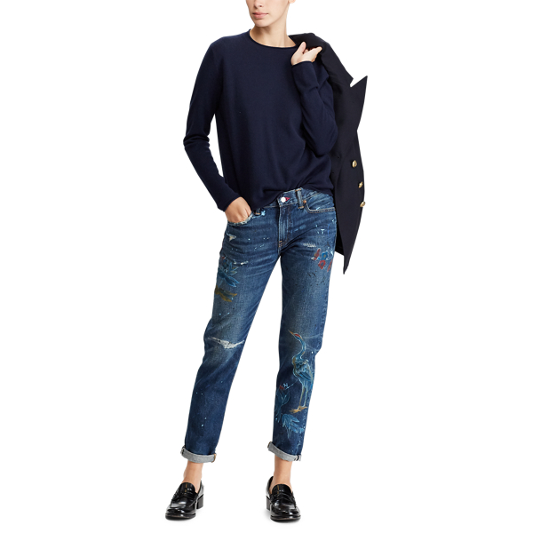 Cashmere Rollneck Sweater Polo Ralph Lauren in Hunter Navy 3