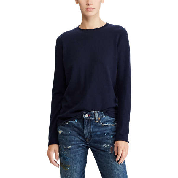 Cashmere Rollneck Sweater Polo Ralph Lauren in Hunter Navy 4
