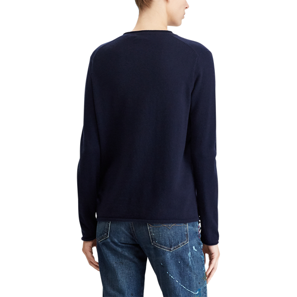 Cashmere Rollneck Sweater Polo Ralph Lauren in Hunter Navy 5