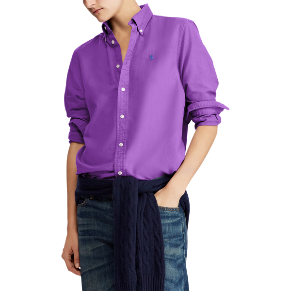 Relaxed-Fit Oxfordhemd Polo Ralph Lauren in Magenta 4