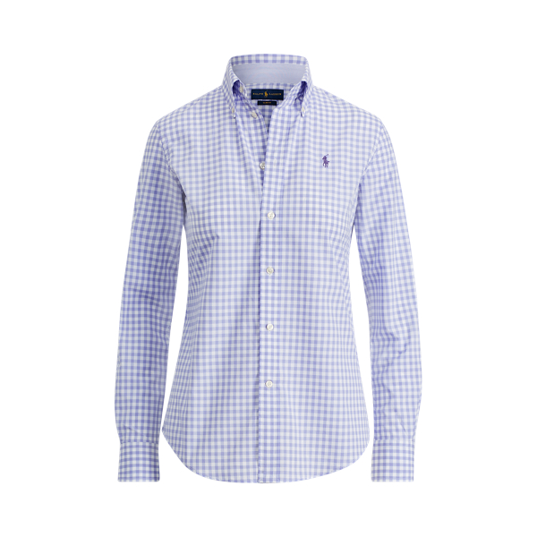Slim Fit Gingham Poplin Shirt Polo Ralph Lauren 1