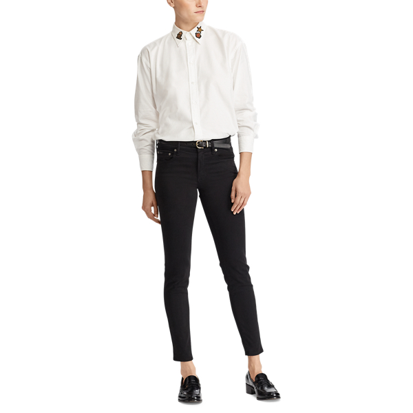Camisa Oversize Oxford metais preciosos Polo Ralph Lauren em Branco 2