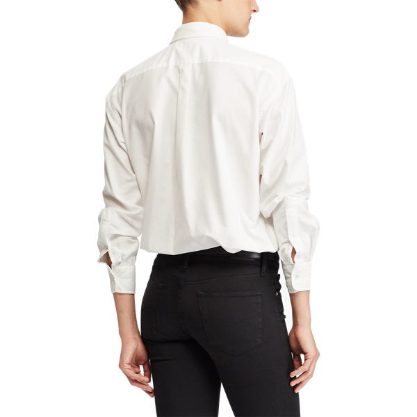 Camisa Oversize Oxford metais preciosos Polo Ralph Lauren em Branco 4