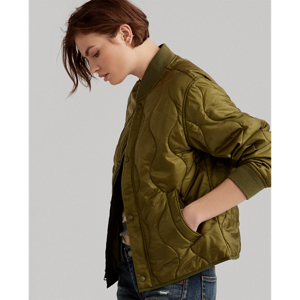 Berkshire Green Wasserabweisende Bomberjacke Polo Ralph Lauren 1