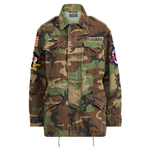 Camo Military Combat Jacket for Women Ralph Lauren IE