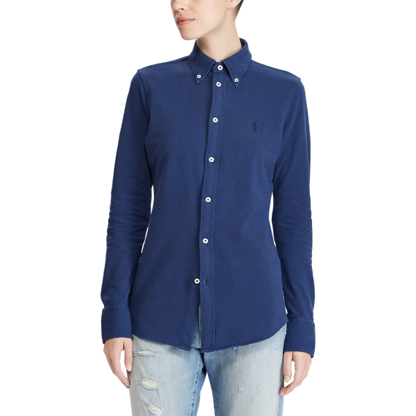 Baumwollpiqu&eacute;-Oxfordhemd Polo Ralph Lauren in Eastside-Royal 4