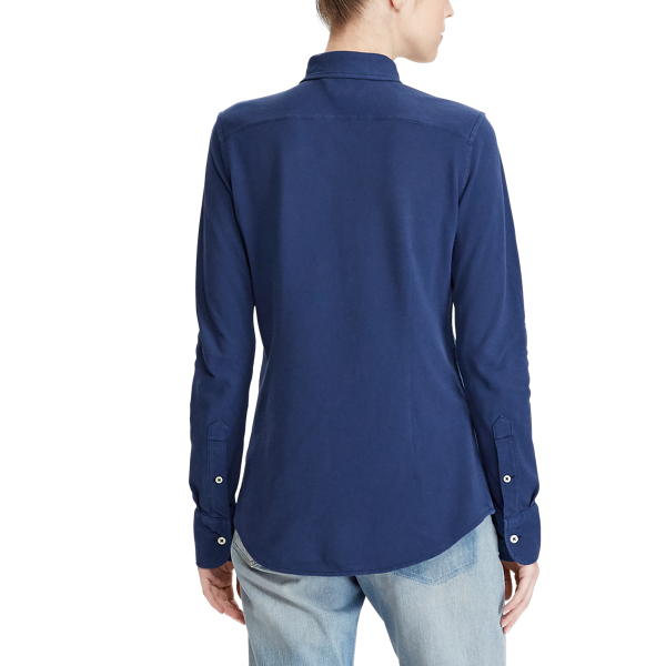 Baumwollpiqu&eacute;-Oxfordhemd Polo Ralph Lauren in Eastside-Royal 5