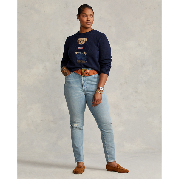 Pull Polo Bear en coton et lin Polo Ralph Lauren en Marine multi 4