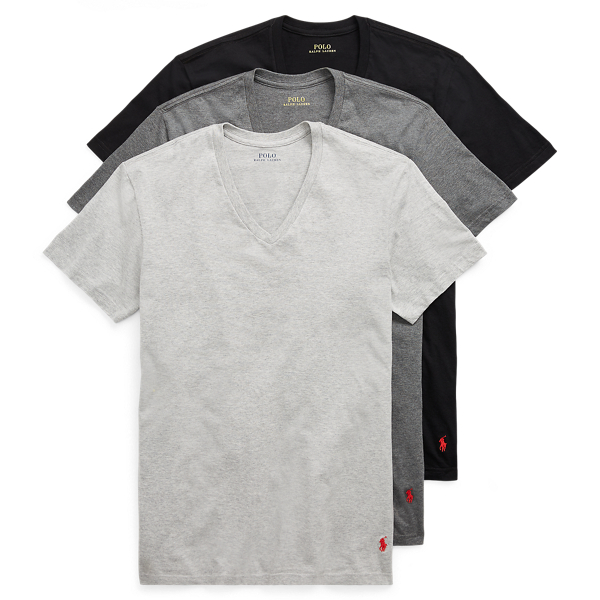 Grey/Black Classic V-Neck 3-Pack Polo Ralph Lauren 1
