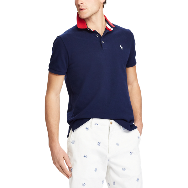 Cruise Navy Classic Fit Mesh Polo Shirt Big & Tall 3
