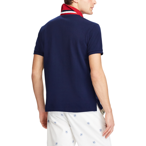 Cruise Navy Classic Fit Mesh Polo Shirt Big & Tall 4