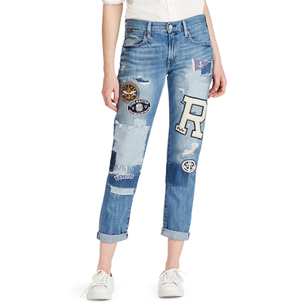 Patchwork Astor Slim Jean