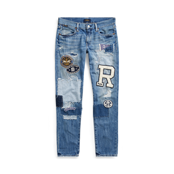 Polo offers Ralph Lauren Astor Boyfriend Patchwork Jeans