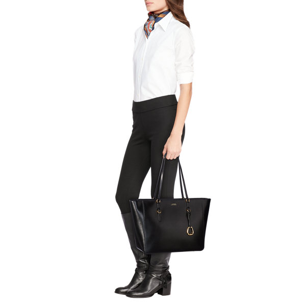 Lauren ralph lauren bennington leather shopper best sale