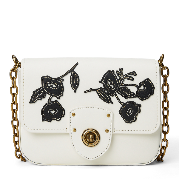 Floral leather crossbody bag hotsell