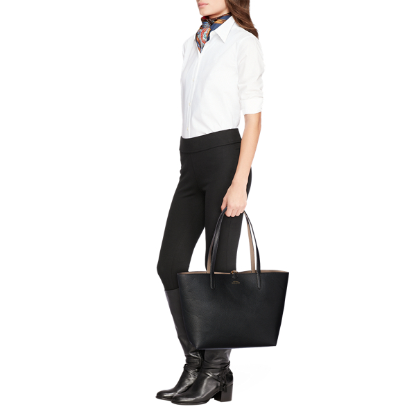 Faux Leather Tote Ralph Lauren DE