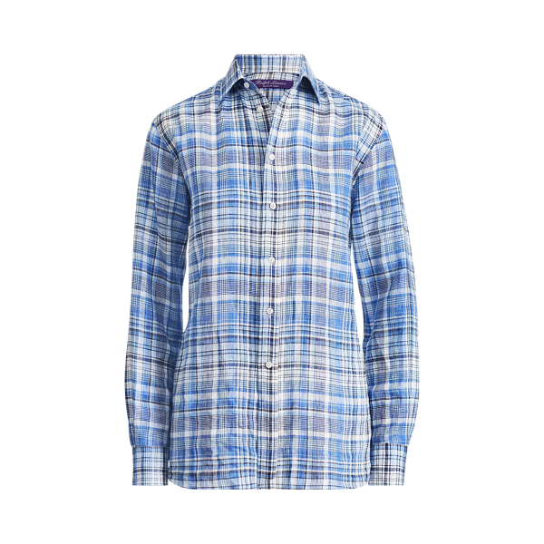Camicia Adrien scozzese in lino Ralph Lauren Collection in 1