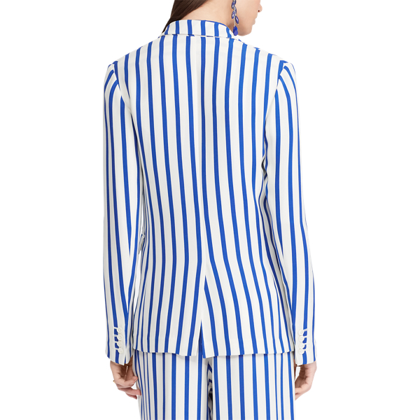 Yvette Striped Silk Jacket Ralph Lauren Collection en 5