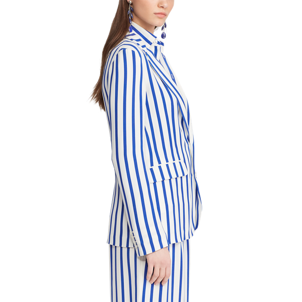 Yvette Striped Silk Jacket Ralph Lauren Collection en 6
