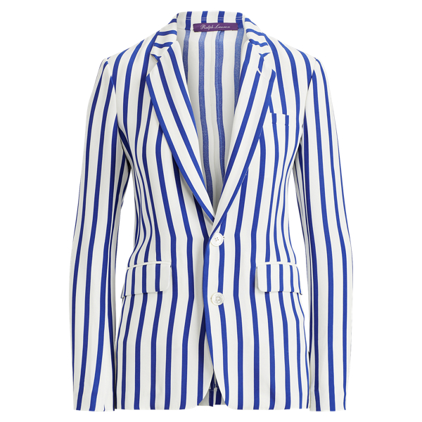 Yvette Striped Silk Jacket Ralph Lauren Collection en 2