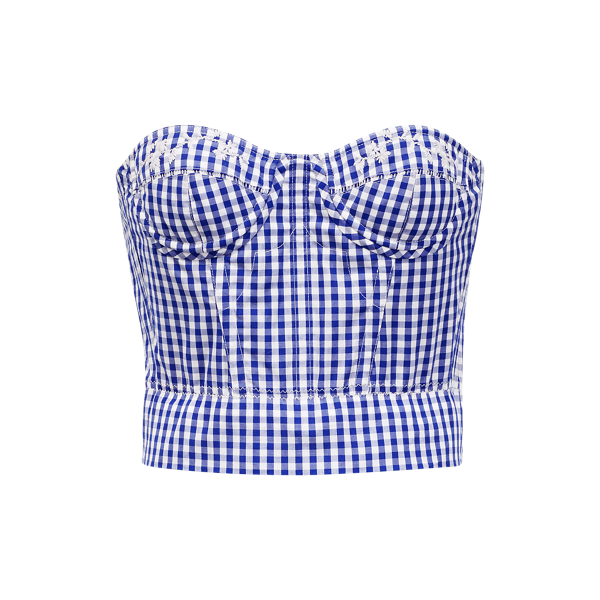 Francina Gingham Bustier Ralph Lauren Collection 1