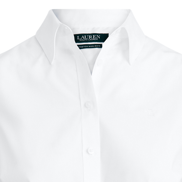 White Easy Care Sleeveless Shirt Lauren 3