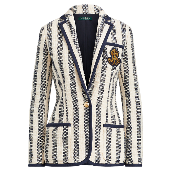 Gestreifter Boucl&eacute;blazer Lauren in 1