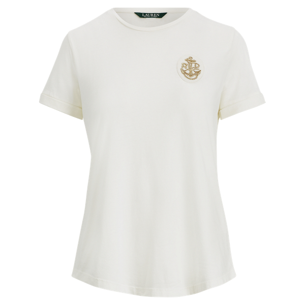 Bullion-Patch Cotton T-Shirt Lauren in 1