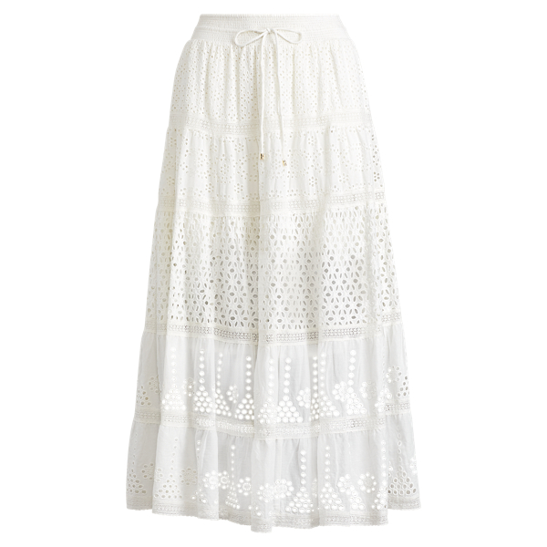Floral Eyelet Maxiskirt Lauren 1
