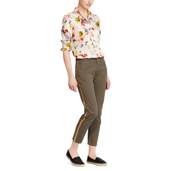 Multi Floral Twill Shirt Lauren 2
