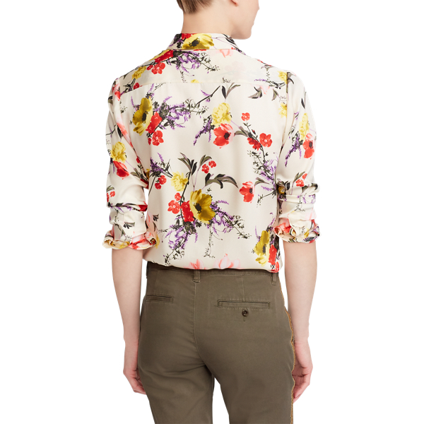 Multi Floral Twill Shirt Lauren 4