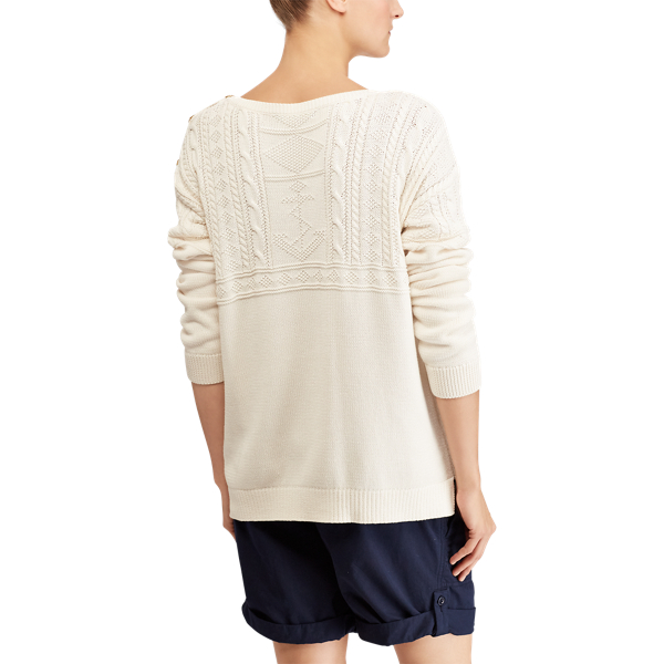 Pullover mit U-Boot-Ausschnitt Lauren in Mascarpone-Creme 4
