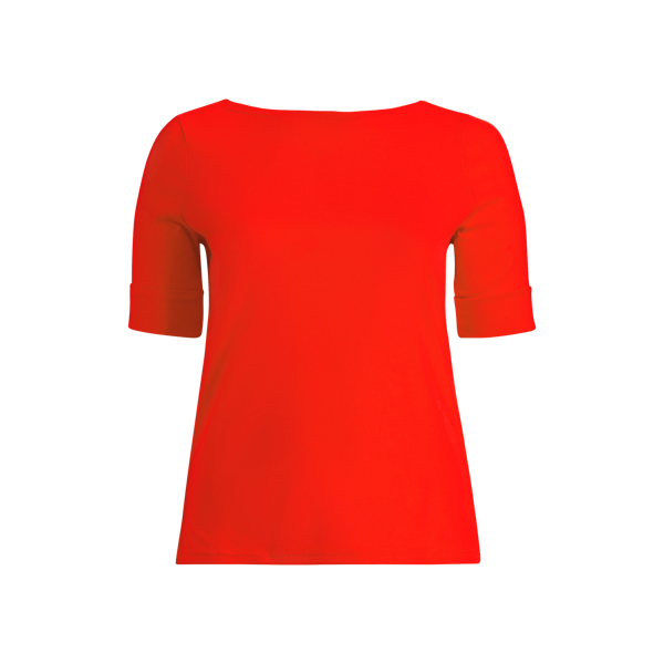Cotton Boatneck T-Shirt Lauren Woman in 1