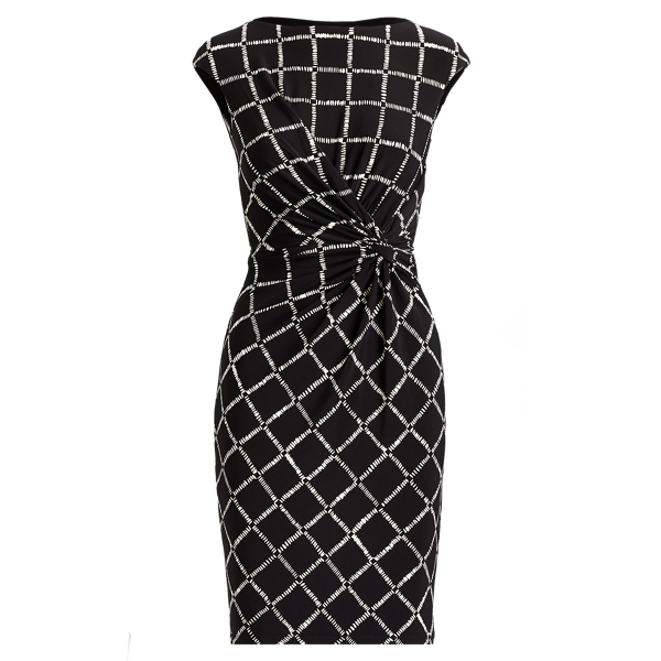 Gemustertes Kleid mit Knoten Lauren in 1