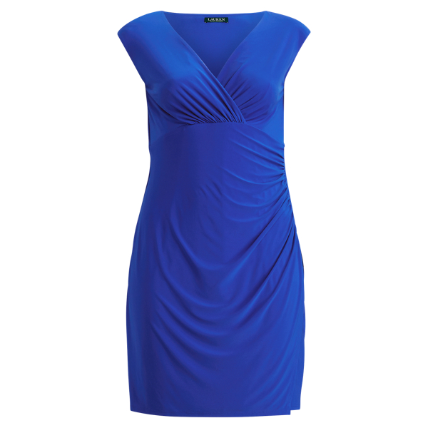 Robe en jersey &agrave; mancherons Lauren Woman en 1