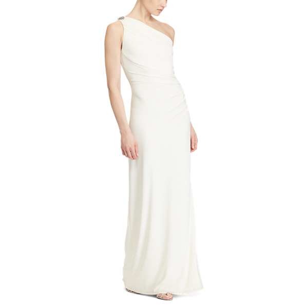 Abito monospalla in jersey Lauren in Bianco Lauren 2