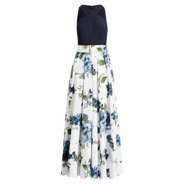 Floral-Skirt A-Line Gown Lauren 1
