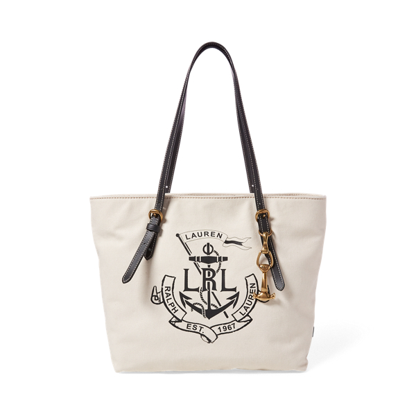 LRL Medium Canvas Tote Ralph Lauren UK