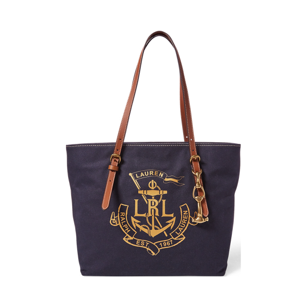 LRL Medium Canvas Tote Lauren em 1
