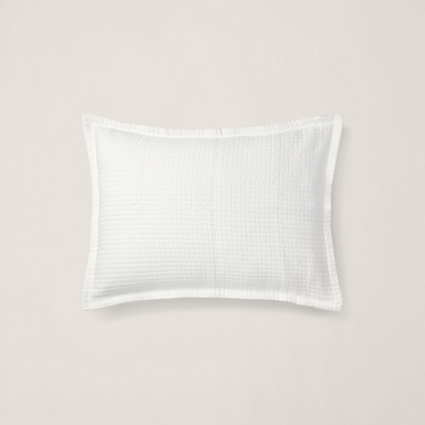 White Elyssa Cotton Matelass&eacute; Sham Ralph Lauren Home 1