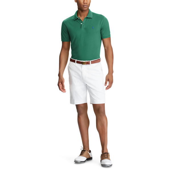 Bush Green Custom Slim Stretch Mesh Polo Polo Golf 2