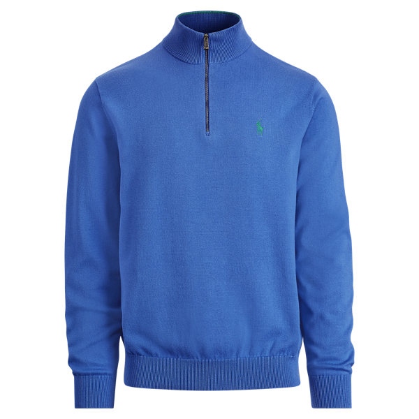 Pull demi-zipp&eacute; en coton Polo Golf en 1